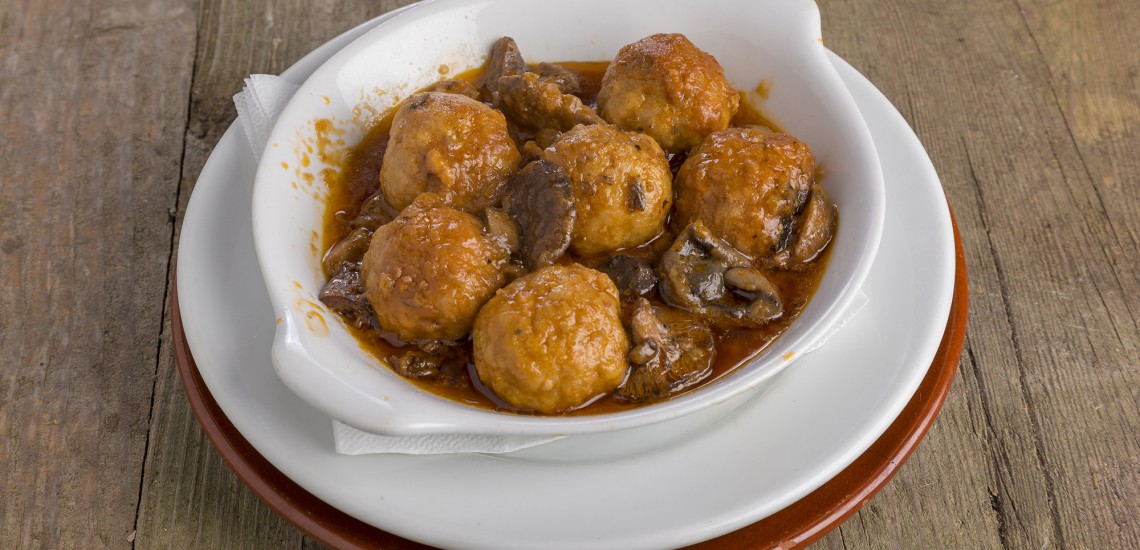 Mandonguilles amb bolets